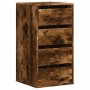 Corner chest of drawers made of smoked oak engineered wood, measuring 40x41x76 cm. by , Drawers - Ref: Foro24-852865, Price: ...