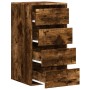 Corner chest of drawers made of smoked oak engineered wood, measuring 40x41x76 cm. by , Drawers - Ref: Foro24-852865, Price: ...