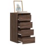 Corner chest of drawers made of brown oak engineered wood, measuring 40x41x76 cm. by , Drawers - Ref: Foro24-852867, Price: 9...