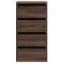 Corner chest of drawers made of brown oak engineered wood, measuring 40x41x76 cm. by , Drawers - Ref: Foro24-852867, Price: 9...