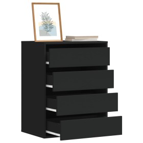 Black engineered wood corner chest of drawers 60x41x76 cm by , Drawers - Ref: Foro24-852871, Price: 112,11 €, Discount: %