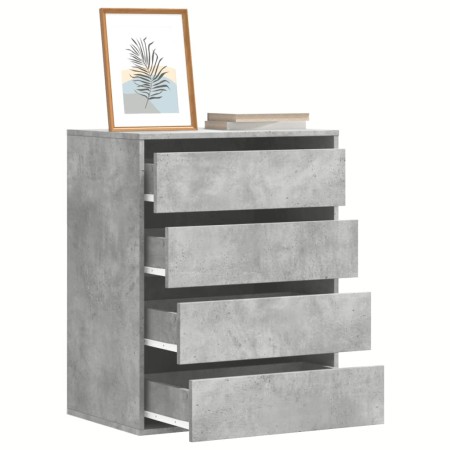 Engineered wood corner chest of drawers in gray concrete, 60x41x76 cm by , Drawers - Ref: Foro24-852873, Price: 108,21 €, Dis...