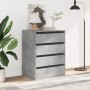 Engineered wood corner chest of drawers in gray concrete, 60x41x76 cm by , Drawers - Ref: Foro24-852873, Price: 108,21 €, Dis...