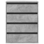 Engineered wood corner chest of drawers in gray concrete, 60x41x76 cm by , Drawers - Ref: Foro24-852873, Price: 108,21 €, Dis...