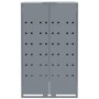 Cobertizo de contenedor de basura acero gris 69x79x117 cm de , Soportes para contenedores de residuos - Ref: Foro24-4008428, ...