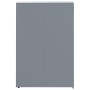 Cobertizo de contenedor de basura acero gris 69x79x117 cm de , Soportes para contenedores de residuos - Ref: Foro24-4008428, ...