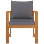 Garden chairs with dark gray cushions 2 pcs solid acacia wood by vidaXL, Garden chairs - Ref: Foro24-311832, Price: 169,99 €,...