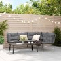 Garden sofa with black steel frame and textilene cushions by , Garden sets - Ref: Foro24-3283749, Price: 415,66 €, Discount: %