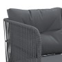 Garden sofa with black steel frame and textilene cushions by , Garden sets - Ref: Foro24-3283749, Price: 415,66 €, Discount: %