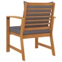 Garden chairs with dark gray cushions 2 pcs solid acacia wood by vidaXL, Garden chairs - Ref: Foro24-311832, Price: 169,99 €,...