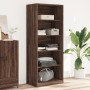 Engineered wood wardrobe in brown oak color, 80x50x200 cm. by , Wardrobes - Ref: Foro24-3307726, Price: 179,69 €, Discount: %