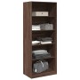 Engineered wood wardrobe in brown oak color, 80x50x200 cm. by , Wardrobes - Ref: Foro24-3307726, Price: 179,69 €, Discount: %