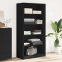 Armario de madera contrachapada negro 100x50x200 cm de , Armarios roperos - Ref: Foro24-3307730, Precio: 208,65 €, Descuento: %