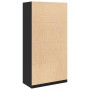 Armario de madera contrachapada negro 100x50x200 cm de , Armarios roperos - Ref: Foro24-3307730, Precio: 208,65 €, Descuento: %