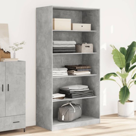 Grau-betonfarbener Sperrholzschrank 100x50x200 cm von , Kleiderschränke - Ref: Foro24-3307732, Preis: 201,99 €, Rabatt: %