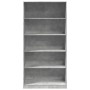 Armario de madera contrachapada gris hormigón 100x50x200 cm de , Armarios roperos - Ref: Foro24-3307732, Precio: 202,59 €, De...