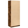 Engineered wood wardrobe in smoked oak color, 80x50x200 cm by , Wardrobes - Ref: Foro24-3307724, Price: 174,55 €, Discount: %