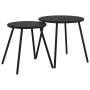 Garden furniture set with cushions 4 pieces black steel by , Garden sets - Ref: Foro24-4009302, Price: 279,96 €, Discount: %