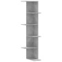 Corner wall shelf in gray concrete and wood, 36.5x36.5x140 cm. by , Shelves and shelves - Ref: Foro24-852630, Price: 60,96 €,...