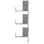 Corner wall shelf, gray wood concrete 45x45x147cm by , Shelves and shelves - Ref: Foro24-852639, Price: 55,18 €, Discount: %