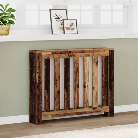 Radiator cover in aged wood color, 104x20x82 cm. by , Accessories for heating radiators - Ref: Foro24-852742, Price: 62,24 €,...