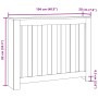 Radiator cover in aged wood color, 104x20x82 cm. by , Accessories for heating radiators - Ref: Foro24-852742, Price: 62,24 €,...