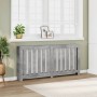 Radiator cover in gray wood concrete 175x20x82 cm by , Accessories for heating radiators - Ref: Foro24-852756, Price: 75,71 €...