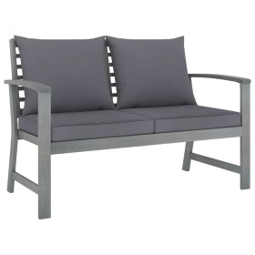 Garden bench 120 cm dark gray cushions solid acacia wood by vidaXL, garden benches - Ref: Foro24-311826, Price: 173,99 €, Dis...