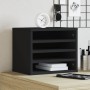 Organizador escritorio madera ingeniería negro 36x26x29,5 cm de , Clasificación y organización - Ref: Foro24-848046, Precio: ...