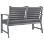 Garden bench 120 cm dark gray cushions solid acacia wood by vidaXL, garden benches - Ref: Foro24-311826, Price: 173,99 €, Dis...