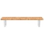 Wall-mounted steel and solid oak wood sink shelf by , bathroom vanities - Ref: Foro24-3302338, Price: 71,97 €, Discount: %