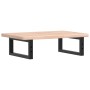 Wall-mounted steel and solid oak wood sink shelf by , bathroom vanities - Ref: Foro24-3302333, Price: 67,28 €, Discount: %