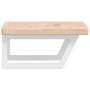 Wall-mounted steel and solid oak wood sink shelf by , bathroom vanities - Ref: Foro24-3302390, Price: 84,05 €, Discount: %