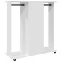 Engineered wood white rolling cabinet 102x38x110 cm by , Clothing and closet storage - Ref: Foro24-848031, Price: 123,38 €, D...