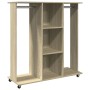 Engineered wood rolling cabinet in Sonoma oak, 102x38x110 cm. by , Clothing and closet storage - Ref: Foro24-848033, Price: 1...