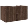 Organizador escritorio madera ingeniería marrón 44,5x24x25 cm de , Clasificación y organización - Ref: Foro24-848044, Precio:...