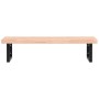 Wall-mounted sink shelf made of steel and solid beech wood by , bathroom vanities - Ref: Foro24-3302437, Price: 138,97 €, Dis...