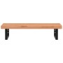 Wall-mounted sink shelf made of steel and solid beech wood by , bathroom vanities - Ref: Foro24-3302373, Price: 101,99 €, Dis...