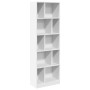 Estantería de madera de ingeniería blanca 57x28,5x174 cm de , Librerías y estanterías - Ref: Foro24-847989, Precio: 99,00 €, ...