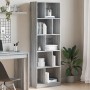 Engineered wood bookshelf in Sonoma gray, 57x28.5x174 cm by , Bookcases and shelves - Ref: Foro24-847994, Price: 91,38 €, Dis...