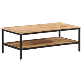 Mesa de centro de madera maciza de mango rugosa 100x50x35 cm de , Mesas de centro - Ref: Foro24-374069, Precio: 104,99 €, Des...