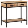 Solid rough mango wood console table 70x35x70 cm by , Side tables - Ref: Foro24-374076, Price: 133,92 €, Discount: %