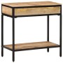 Solid rough mango wood console table 70x35x70 cm by , Side tables - Ref: Foro24-374076, Price: 125,99 €, Discount: %