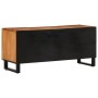 Solid acacia wood TV stand 105x34x46 cm by , CD and DVD storage - Ref: Foro24-377437, Price: 120,70 €, Discount: %