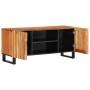 Solid acacia wood TV stand 105x34x46 cm by , CD and DVD storage - Ref: Foro24-377437, Price: 120,70 €, Discount: %