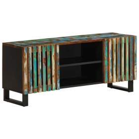 Solid acacia wood TV stand 105x34x46 cm by , CD and DVD storage - Ref: Foro24-377440, Price: 130,99 €, Discount: %