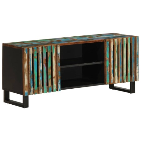 Mueble de TV madera maciza de acacia 105x34x46 cm de , Almacenamiento para CD y DVD - Ref: Foro24-377440, Precio: 130,99 €, D...