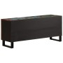 Mueble de TV madera maciza de acacia 105x34x46 cm de , Almacenamiento para CD y DVD - Ref: Foro24-377440, Precio: 130,99 €, D...