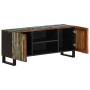 Mueble de TV madera maciza de acacia 105x34x46 cm de , Almacenamiento para CD y DVD - Ref: Foro24-377440, Precio: 130,99 €, D...