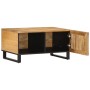 Mesa de centro de madera maciza de mango rugosa 80x51x40 cm de , Mesas de centro - Ref: Foro24-377456, Precio: 134,99 €, Desc...